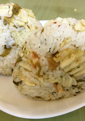 ☆博多辛子高菜 ポテトチップスおにぎり-レシピのメイン写真