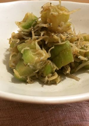 茄子とちりめんじゃこの炒め物-レシピのメイン写真