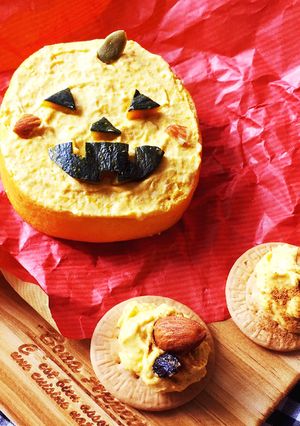 ハロウィン☆簡単かぼちゃクリームバウム-レシピのメイン写真