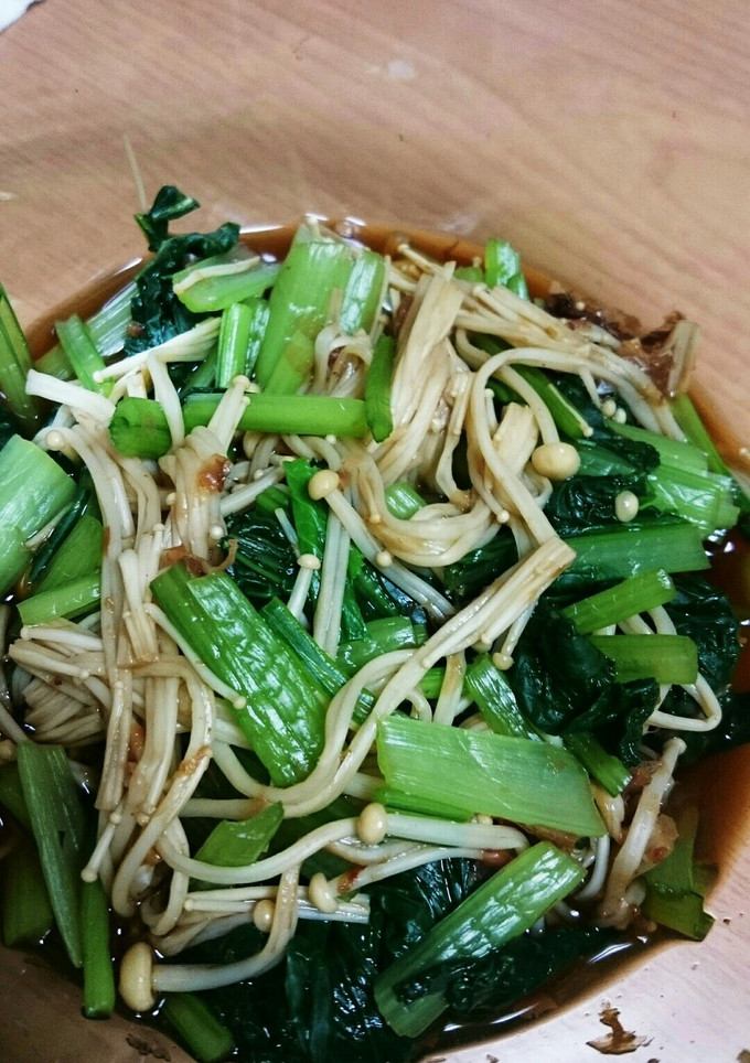 あと一品！簡単！小松菜とエノキの煮浸し-レシピのメイン写真