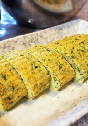 青海苔の出汁巻き玉子-レシピのメイン写真