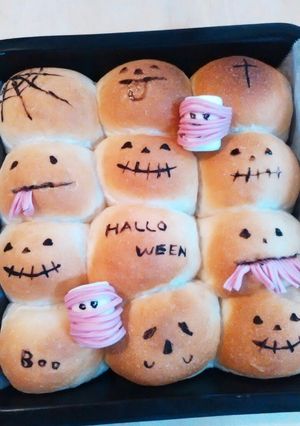 ちぎりパンdeハロウィン♪-レシピのメイン写真
