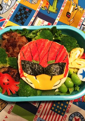 ジュウオウイーグル キャラ弁-レシピのメイン写真