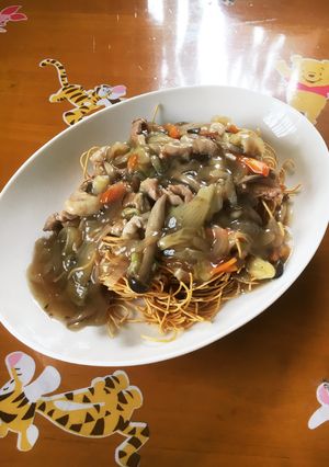 【本格的！？】揚麺の餡かけ(20分調理)-レシピのメイン写真