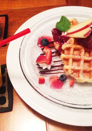 まるでカフェ！？簡単ワッフル-レシピのメイン写真