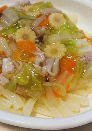 野菜あんかけうどん〈幼児食〉中華丼にも-レシピのメイン写真