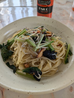 簡単!ナッツしらす海苔鰹のパスタ-レシピのメイン写真