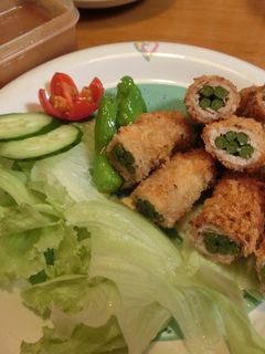 ニンニクの芽の豚肉巻きフライ-レシピのメイン写真