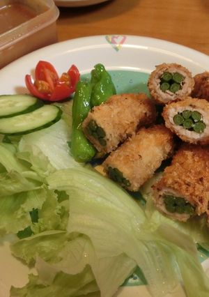 ニンニクの芽の豚肉巻きフライ-レシピのメイン写真