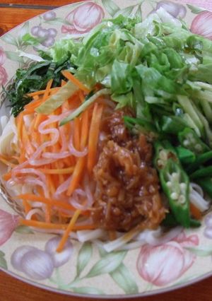 超簡単♪野菜たっぷりサラダうどん-レシピのメイン写真