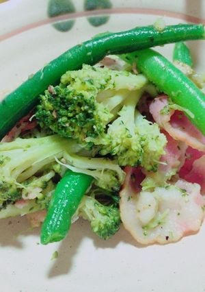 ＊簡単に！ベーコン&緑の野菜炒め＊-レシピのメイン写真