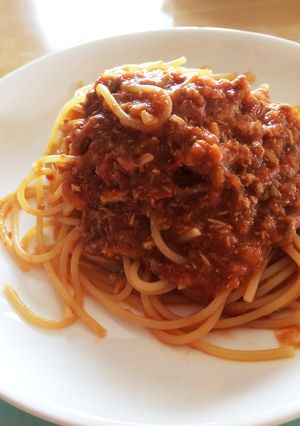 野菜満載!ミートソースパスタ-レシピのメイン写真
