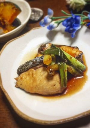 ハマチの葱入り☆山椒照り焼き-レシピのメイン写真