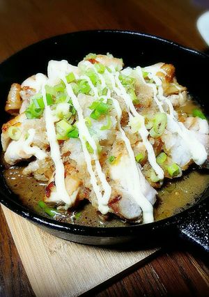 スキレットで簡単おろしポン酢チキン-レシピのメイン写真