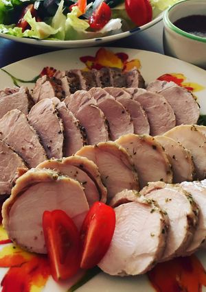 豚ヒレ肉のマスタードソース&鶏ハム-レシピのメイン写真