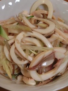 塩イカの酢の物-レシピのメイン写真