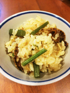 山菜&帆立ヒモの炊込みご飯-レシピのメイン写真