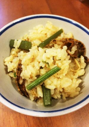 山菜&帆立ヒモの炊込みご飯-レシピのメイン写真