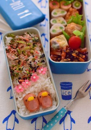 【キャラ弁】ウインナーのペンギン弁当-レシピのメイン写真