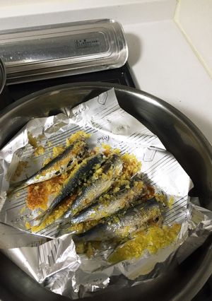 骨ごと丸かじり♪丸干しいわしのパン粉焼き-レシピのメイン写真