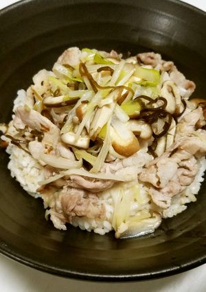 簡単☆秋の爽やか豚葱丼-レシピのメイン写真