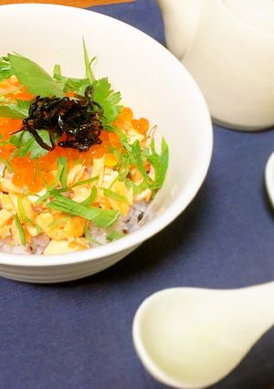 簡単☆2度楽しめる焼くだけ鮭の親子丼-レシピのメイン写真