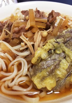 お肉と野菜のおつゆでぶっかけうどん-レシピのメイン写真