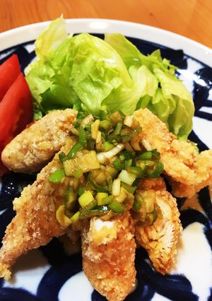 たっぷりタレで頂く♡鳥ささみの油淋鶏風-レシピのメイン写真