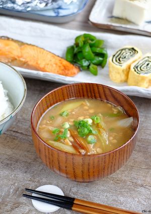 とろうま♡炒めネギの納豆汁！-レシピのメイン写真
