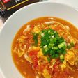 味研焼肉の生だれでトマタマカレーうどん