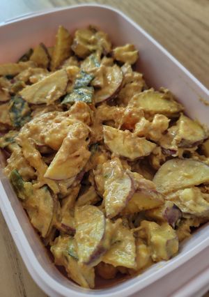 レンジで！さつまいものカレーマヨサラダ-レシピのメイン写真