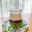 抹茶とミルクあんこ3層ゼリー