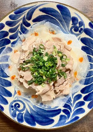 薄切り豚ロース肉と大根の重ね蒸し-レシピのメイン写真
