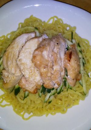 ＃これが私の夏麺鶏肉チャーシュー冷麺-レシピのメイン写真
