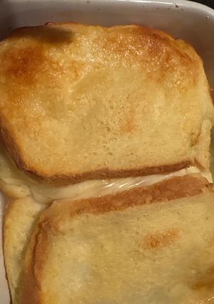 スフレチーズハムサンドイッチ-レシピのメイン写真
