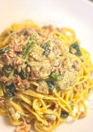 牛乳で簡単!本格クリームパスタ-レシピのメイン写真