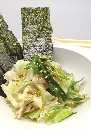 キャベツと豚バラの簡単酒蒸し-レシピのメイン写真