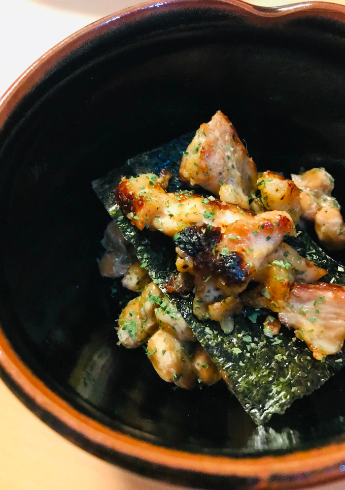 毎日の納豆●鶏の揚げ焼き添え-レシピのメイン写真