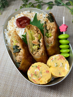 小松菜の春巻き弁当-レシピのメイン写真