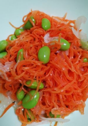 〔常備菜〕カラフル♪枝豆と人参のサラダ-レシピのメイン写真