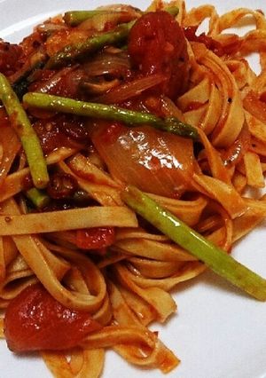調味料ひとつ♪シンプルトマトベースぱすた-レシピのメイン写真