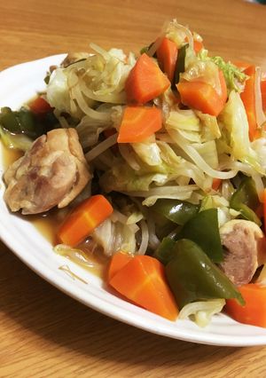 野菜たっぷりの甘辛ニンニク生姜炒め-レシピのメイン写真