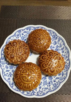 簡単自家製月餅　こしあん味　広式月餅-レシピのメイン写真
