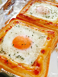 絶品♡洗い物なし目玉焼きマヨトースト-レシピのメイン写真