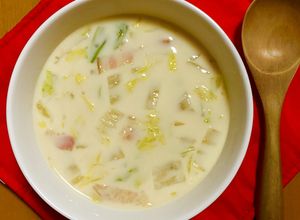 さつま芋と白菜のミルクスープ〜離乳食にも-レシピのメイン写真