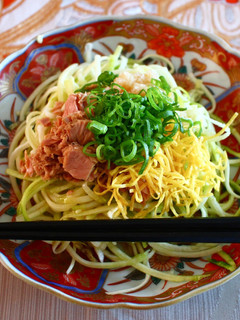 糖質制限★ズッキーニで冷やしツナおろし麺-レシピのメイン写真