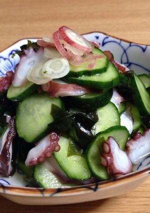 たこときゅうりとわかめの酢の物-レシピのメイン写真