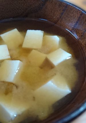 お父さんの絹ごし豆腐のお味噌汁-レシピのメイン写真