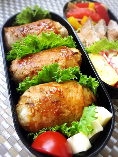 肉巻きおにぎりでお弁当&パーティー-レシピのメイン写真