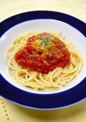 いつもの食材でパスタ！アマトリチャーナ-レシピのメイン写真